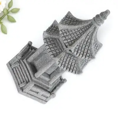 

Exquisite Miniature Pagoda Statue Realistic Stone Craftsmanship Versatile Garden Entryway Courtyard Decor Durable Easy
