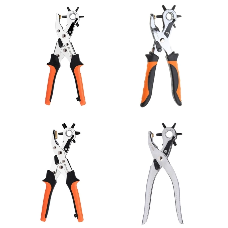 Revolving Plier Leather Hole Set for Belts Watch Bands Straps