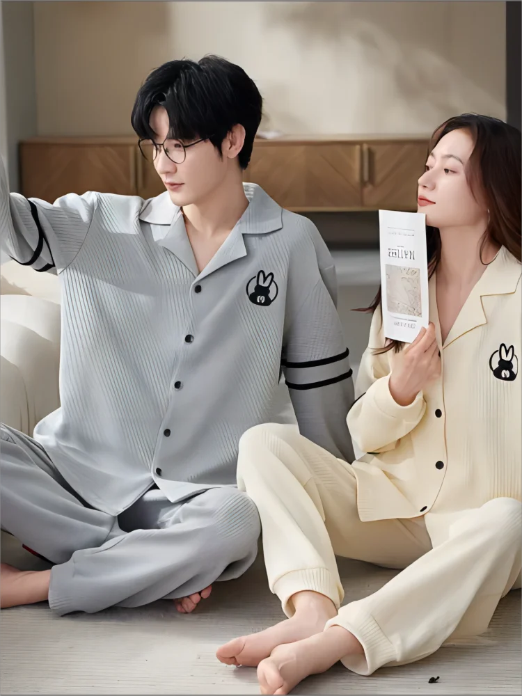 Matching Sets For Couples Loungewear Women Set Men Pajama Nightwear Fall Sleepwear Plus Size Winter Warm