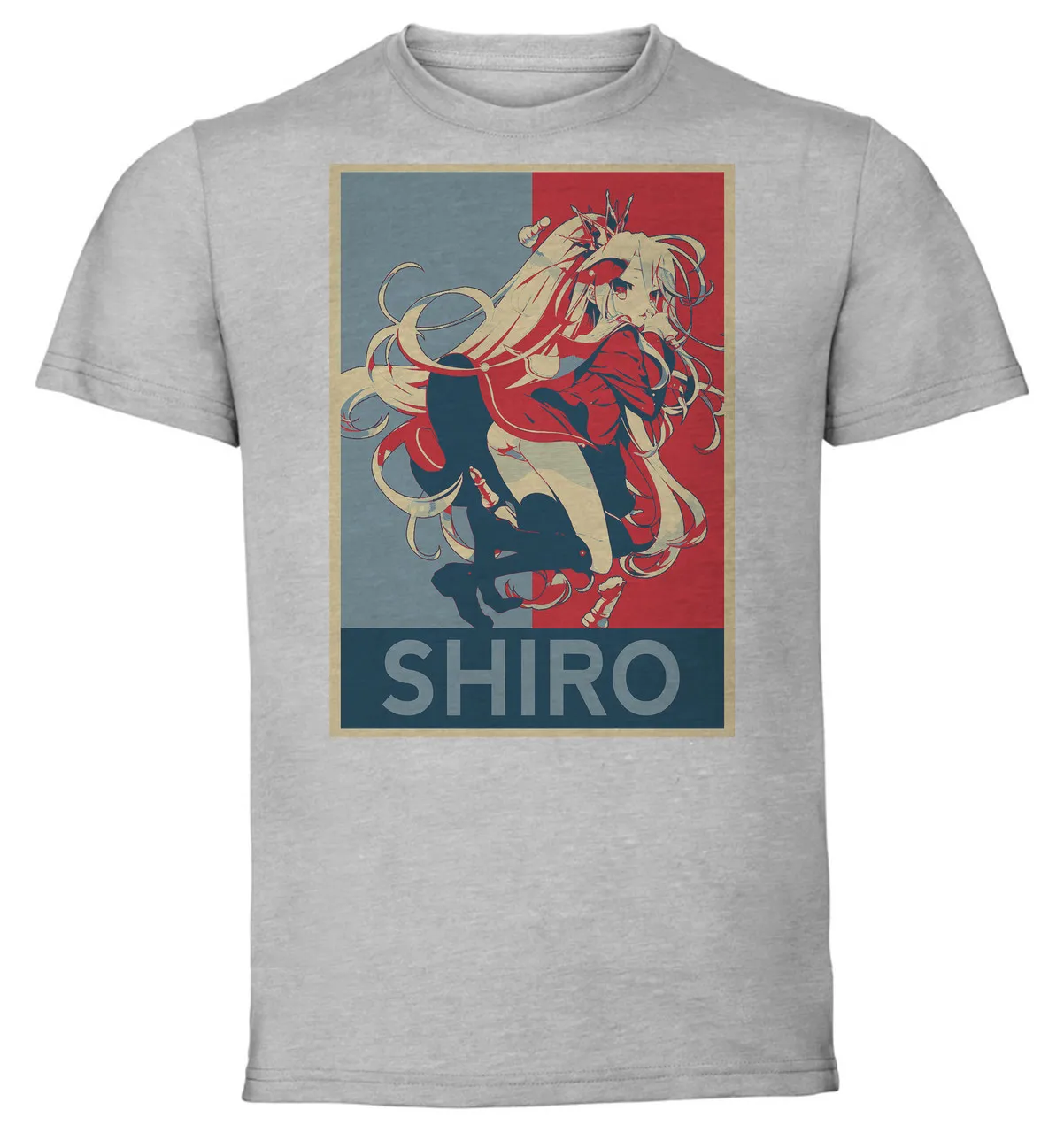 

T-Shirt Unisex - Grey - Propaganda - No Game No Life Shiro variant 2