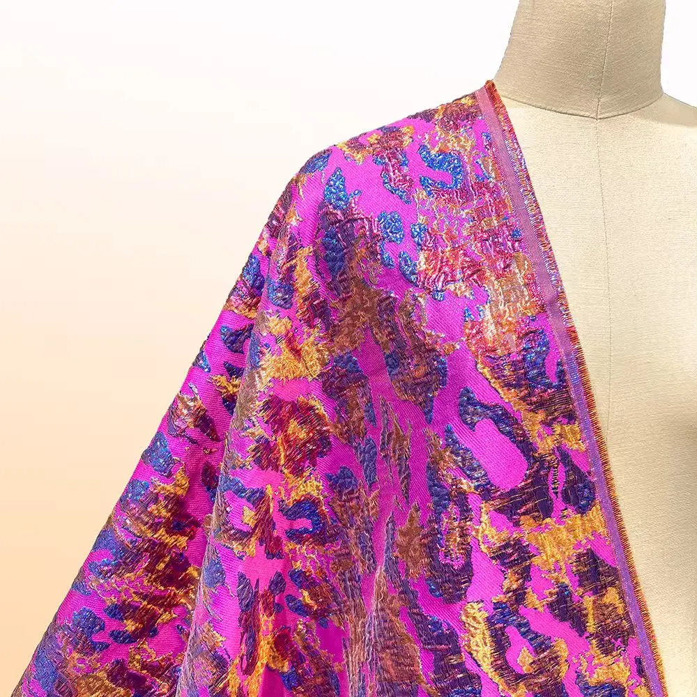 

High Quality Jacquard Lace Fabric 5 Yards French Brocade Fabric