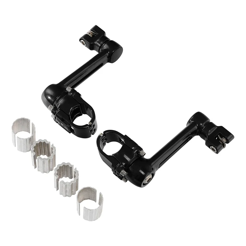 Motorcycle Front Footrests Foot Pegs Mount For Honda Goldwing 1800 GL1800 22mm 30mm 35mm Black/Chrome