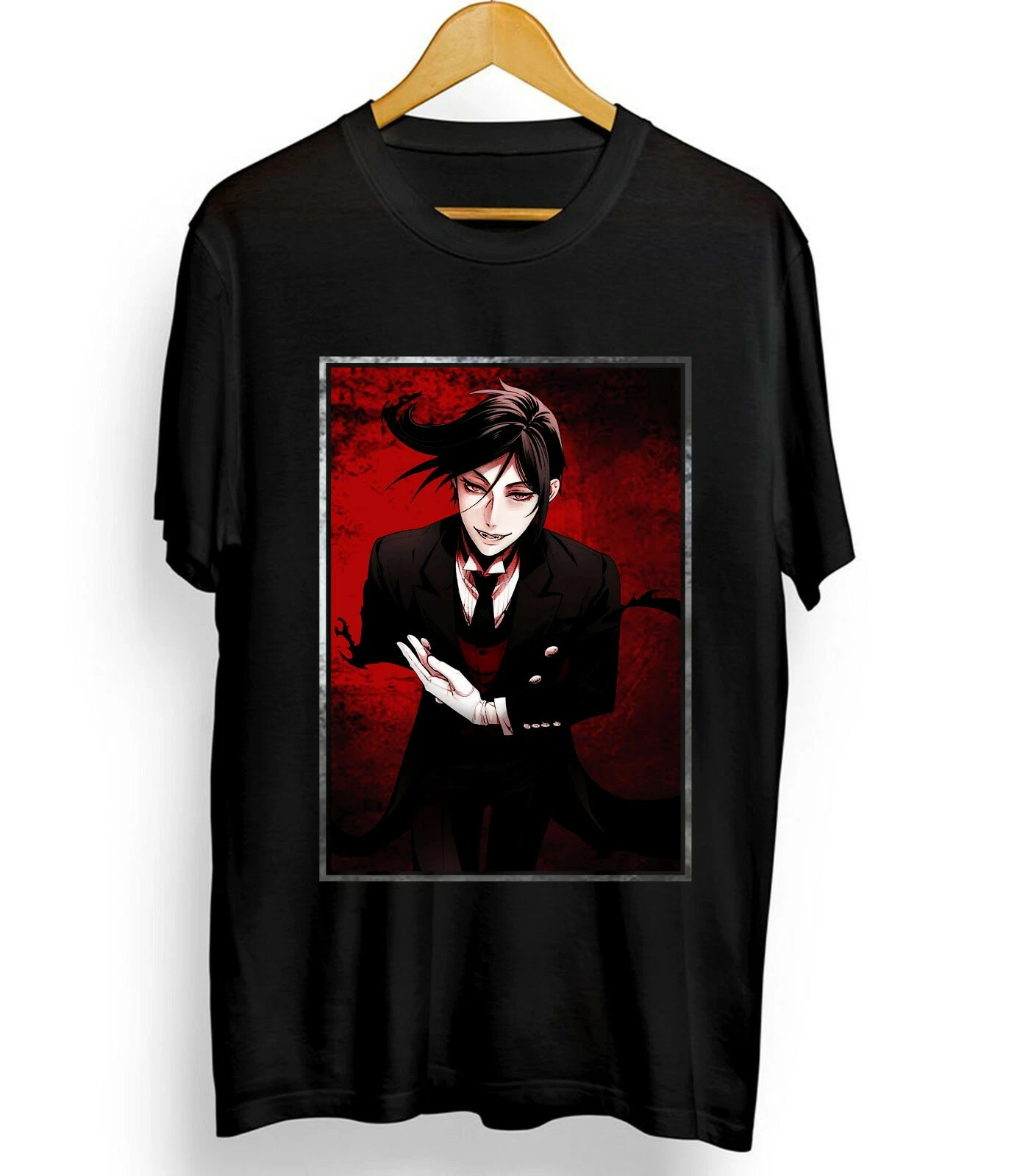 

Black Butler,Sebastian,Kuroshitsuji,Sebastian,Japanese,Anime,new Unisex T-Shirt Fried Street Models Original Restoration