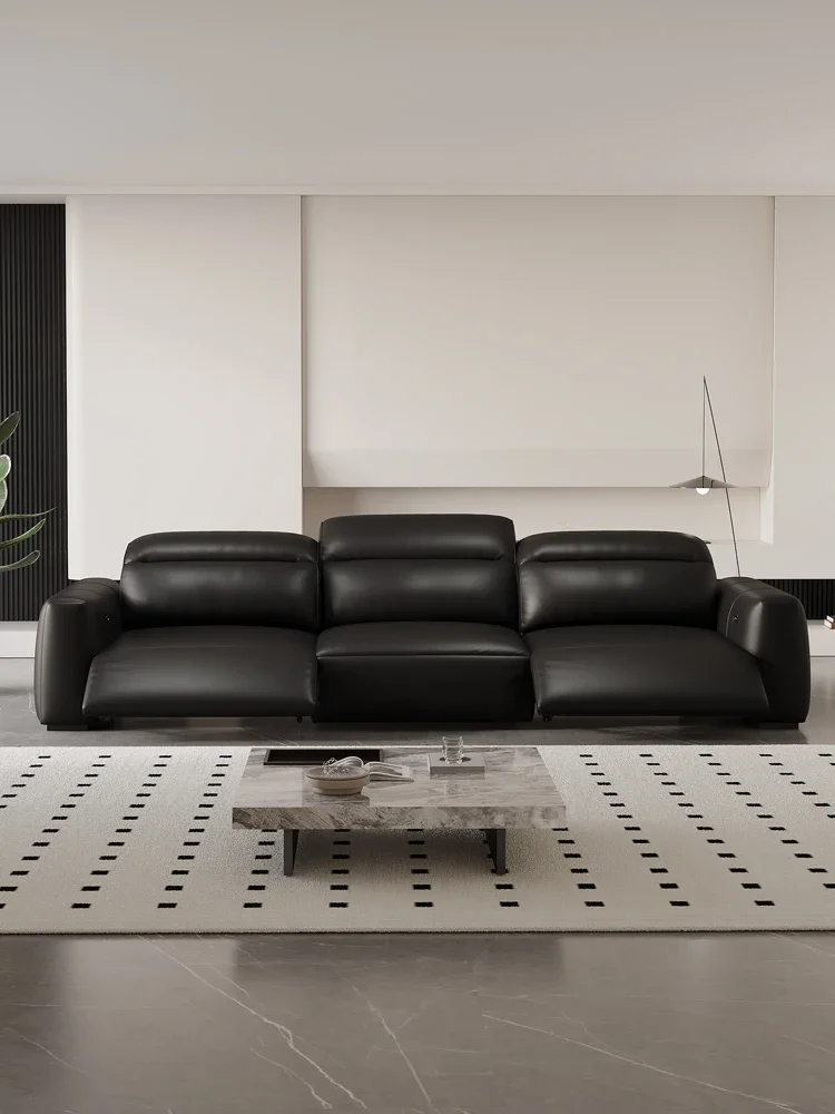 

Zero wall electric leather sofa