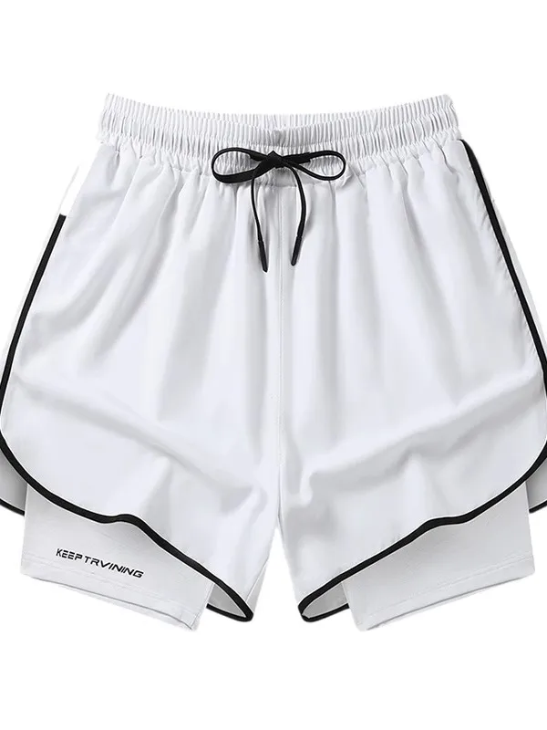 Мужские повседневные брюки свободного кроя свободного кроя Qui Dry Training orts Summer Running Fitn для легкой атлетики, длина четверти