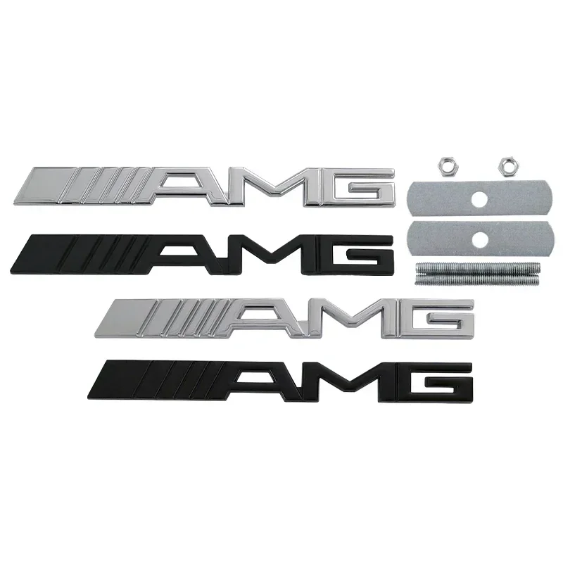 Car Rear Trunk Badge Front Grille 3D Emblem for Mercedes Benz AMG W203 W204 W205 W176 W211 W212 W213 W220 GLA GLC SLC Decoration