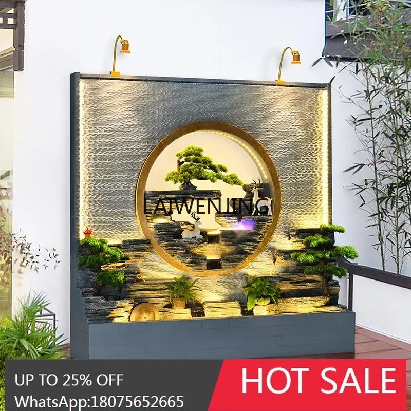 MJY hotel lobby living room outdoor villa courtyard rockery fountain landscape fish tank ornament