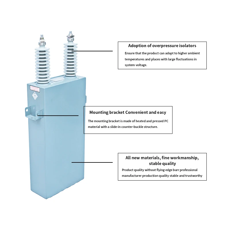 635V 47uf Shunt High Voltage Capacitors for Power Factor Compensation
