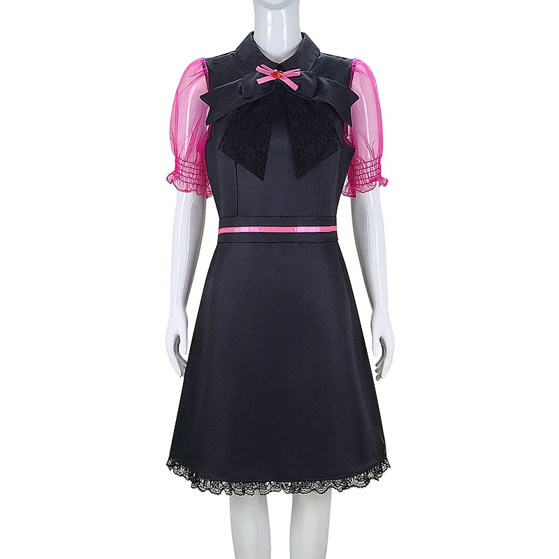 Monster School Draculaura Cosplay Dresses High School Live Action TV Series Vampire Girls Draculaura Costumes Halloween Party