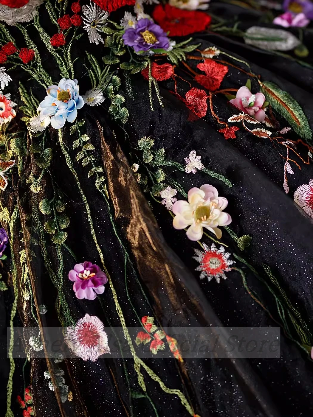 Vestidos de quinceañera negros góticos con imagen Real, sin hombros, apliques de flores con cordones, dulce 15 16, vestido de fiesta de cumpleaños de Graduación