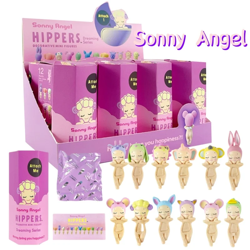 Soony Angel Blind Box Kawaii 20th Anniversary Lying Down Hippers Action Figures Cute Anime Model Doll Christmas Toy Gifts Kids