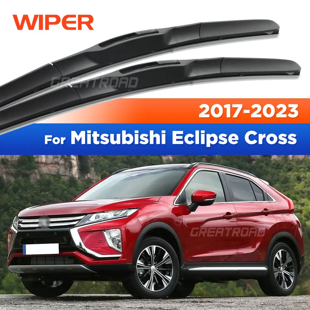 Para Mitsubishi Eclipse Cross 2017-2023 2018 2019 2020 2021 limpiaparabrisas delantero limpiaparabrisas cepillo de ventana 24 "+ 20"