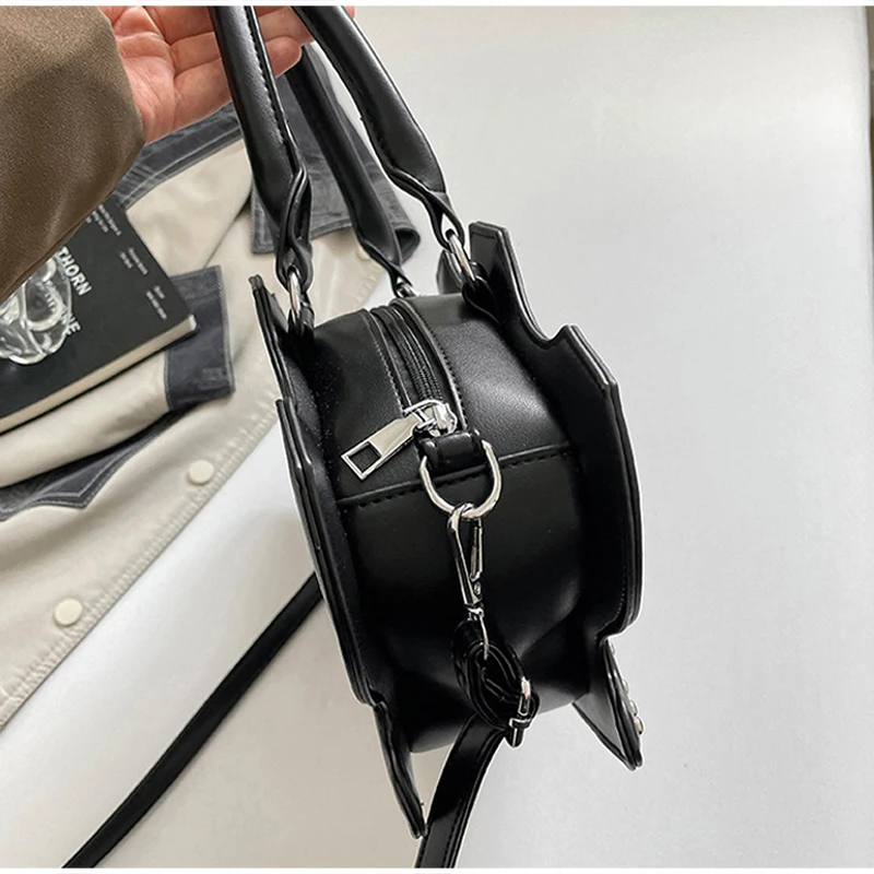 Modische Halloween-Totenkopf-Gothic-Handtasche, Persönliche Vintage-Damen-Tragetasche, Schultertasche, Umhängetasche, Street-Style, Punk-Nieten – Detail 24