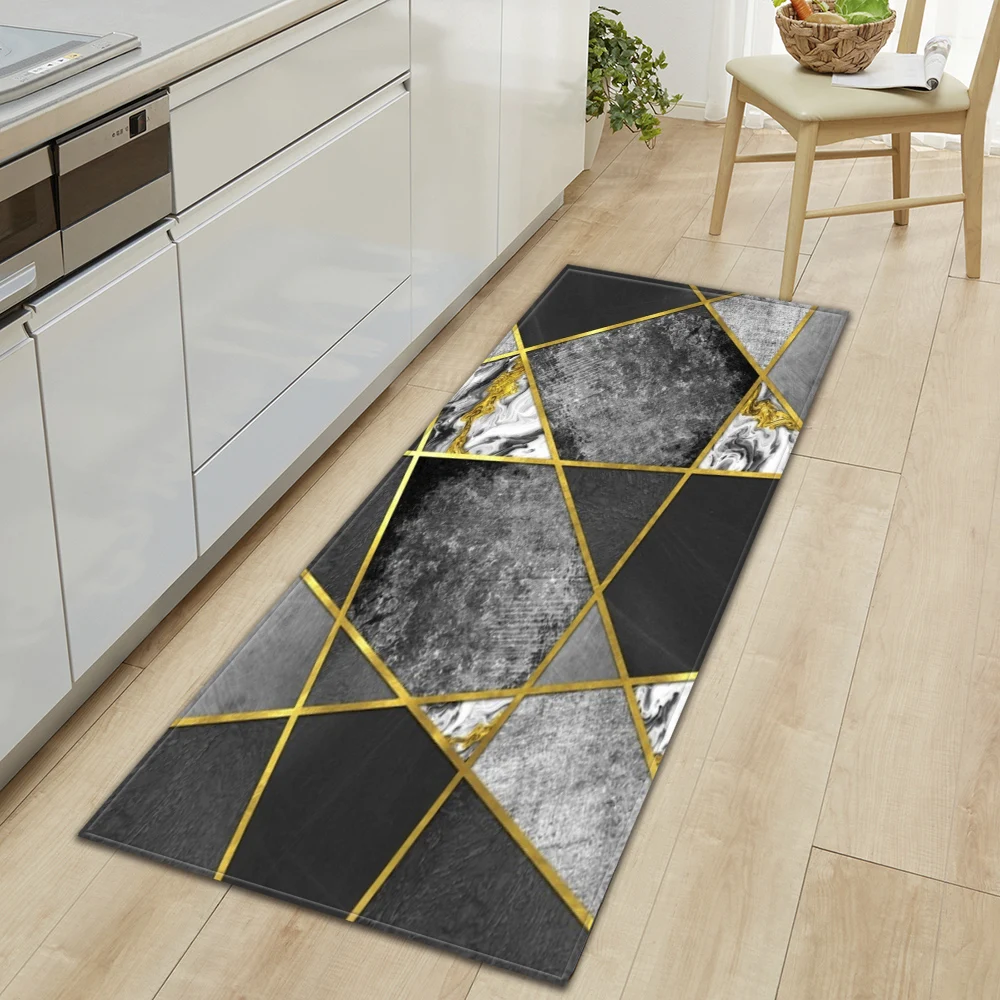 גיאומטרי מטבח מחצלת בית מסדרון שפשפת כניסת סלון חדר ילדי חדר שינה דקור רצפת שטיח אמבטיה דלת אנטי להחליק רגל שטיח