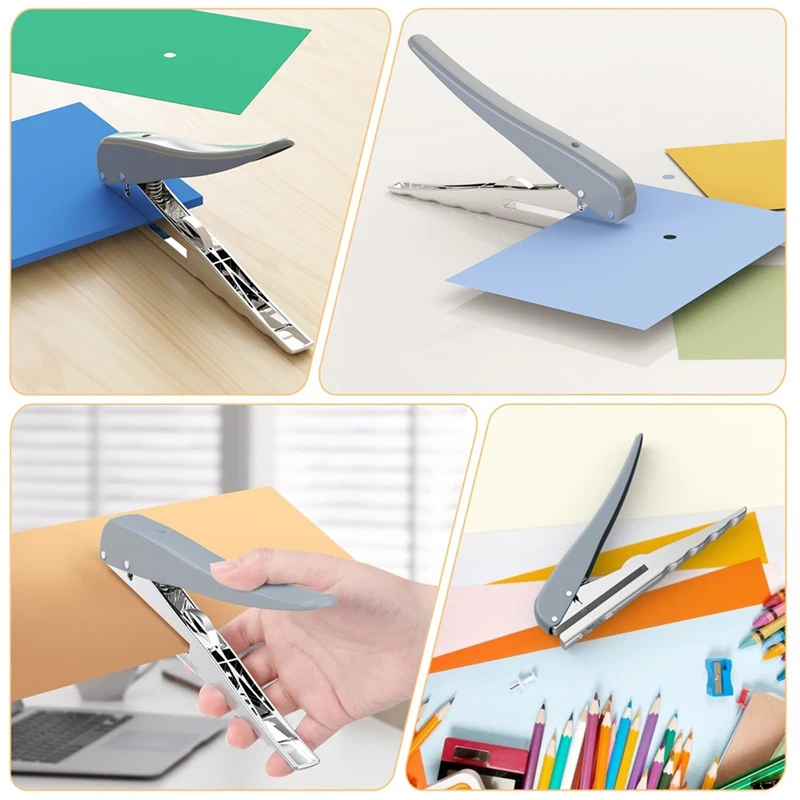 Heavy Single Hole Punch, Gat Puncher 25 Vellen Capaciteit Papier Punch Voor Papier Id Pvc Kaarten Plakboek