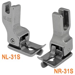 Left / Right Stitch In Ditch Guide Presser Foot NL-31S NR-31S For Pack Waist Industrial Lockstitch Machine Sewing Accessories