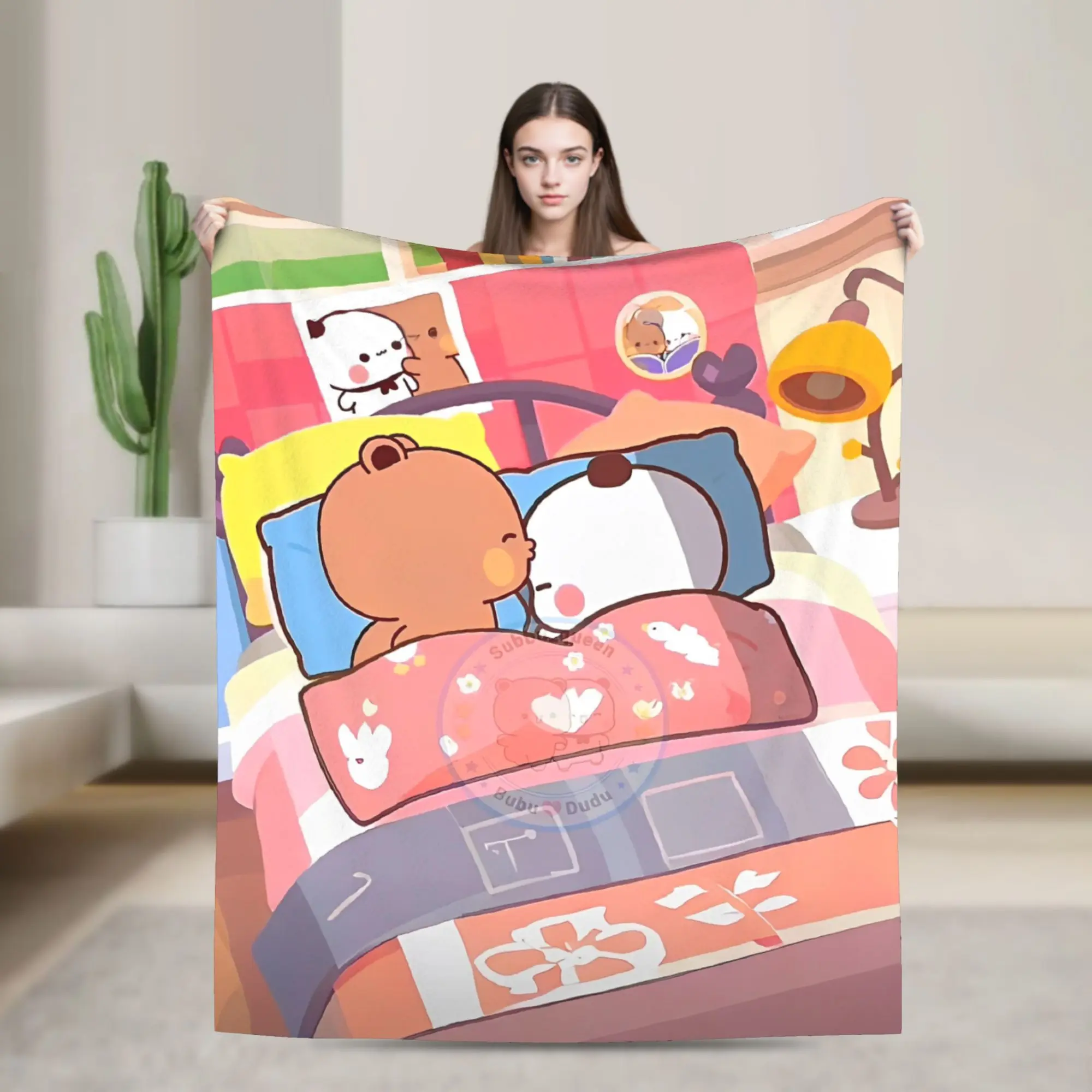 Bubu and Dudu Series Blankets  Travel Flannel Throw Blanket For Living Room Super Warm Design Quality Bedspread Gift Idea