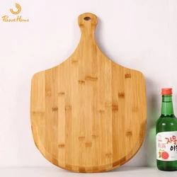 PizzAtHome Bamboo 12 inch Pizza Peel Pizza Spatula Paddle Cutting Board with Handle Baking Bread Cutting Fruit Vegetables Cheese