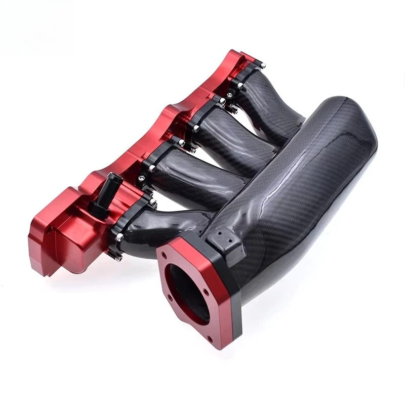 70Mm Throttle Body True Carbon Fiber Intake Manifold for Honda K20 K24 Engines - view 4