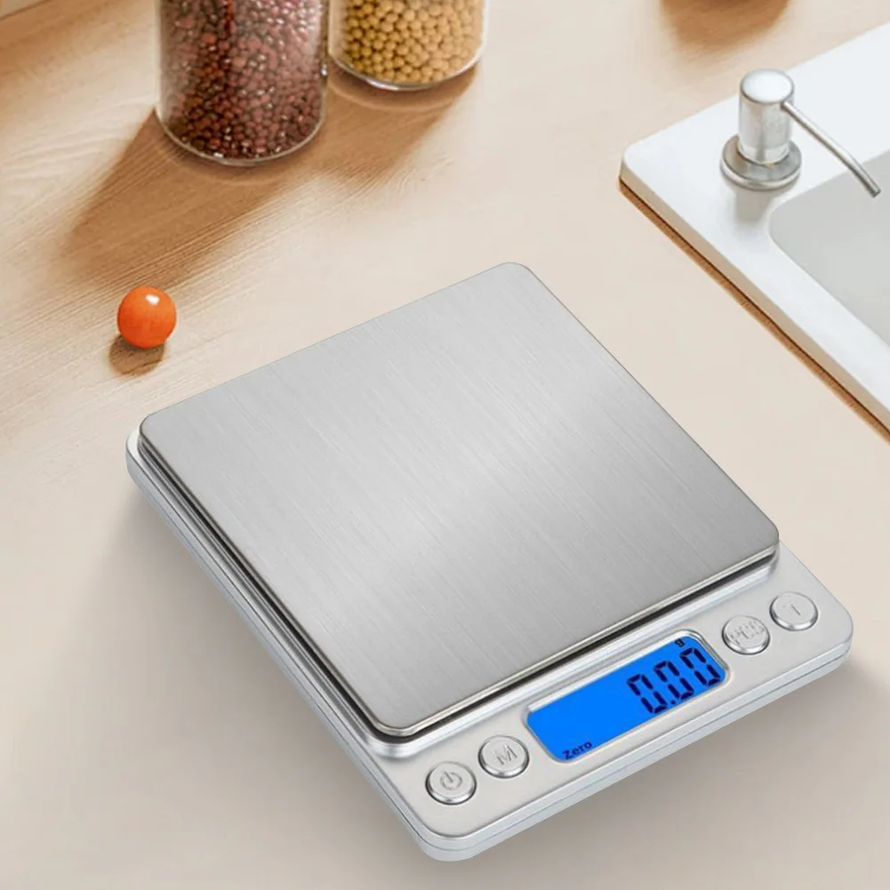 0.5/2/3kgX 0.1g USB/Chargable Digital Kitchen Scale High Accuracy Mini Stainless Steel Scale Electronic Gram Scale Kitchen Gadge