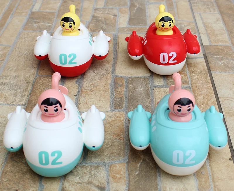 Baby Bath Toy Submarine Water Gun Windup Children Gift Toy