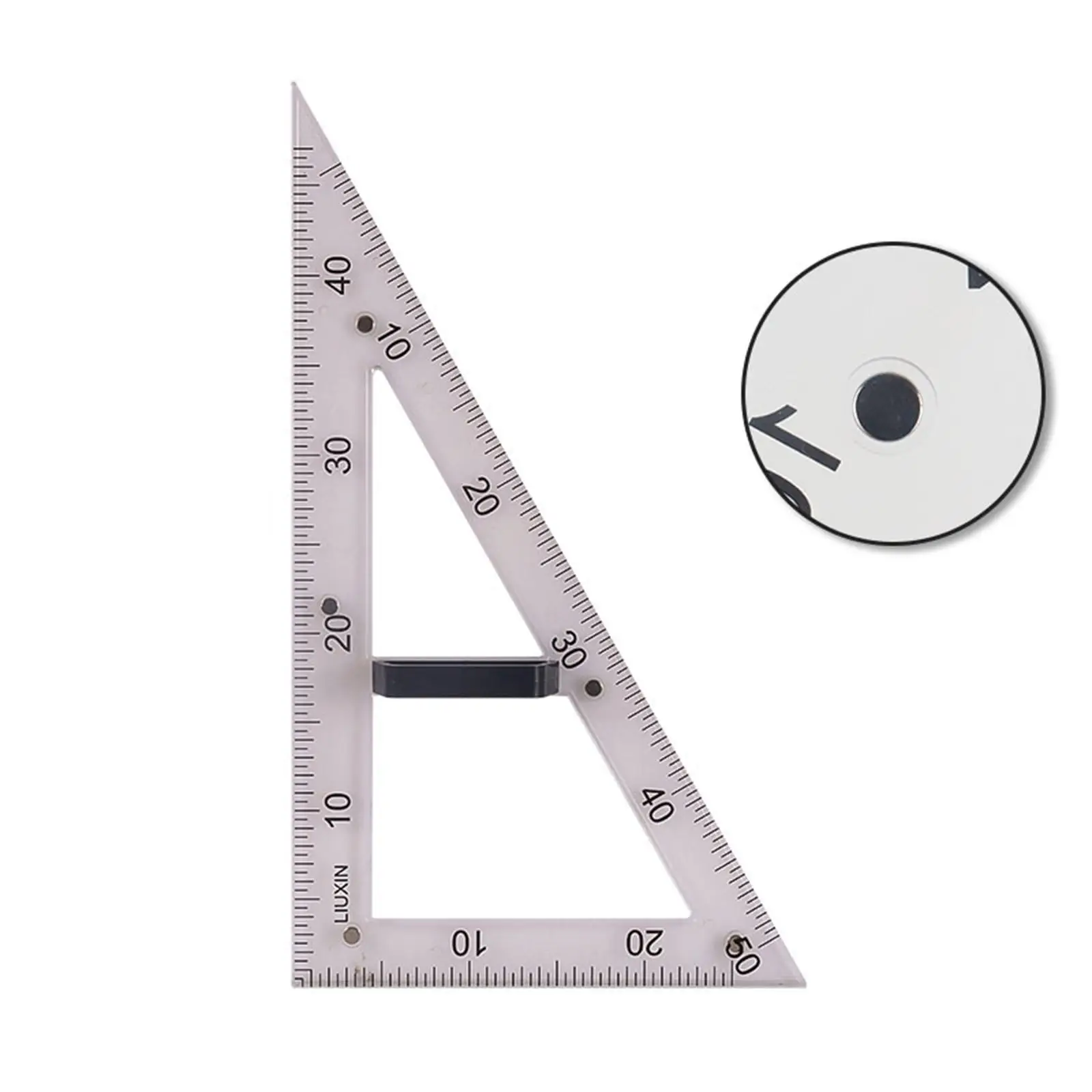 Large Geometry Math Ruler Set Triangle Protractor Ruler Teaching Ruler Set for White Board Black Board Classroom Office Learning