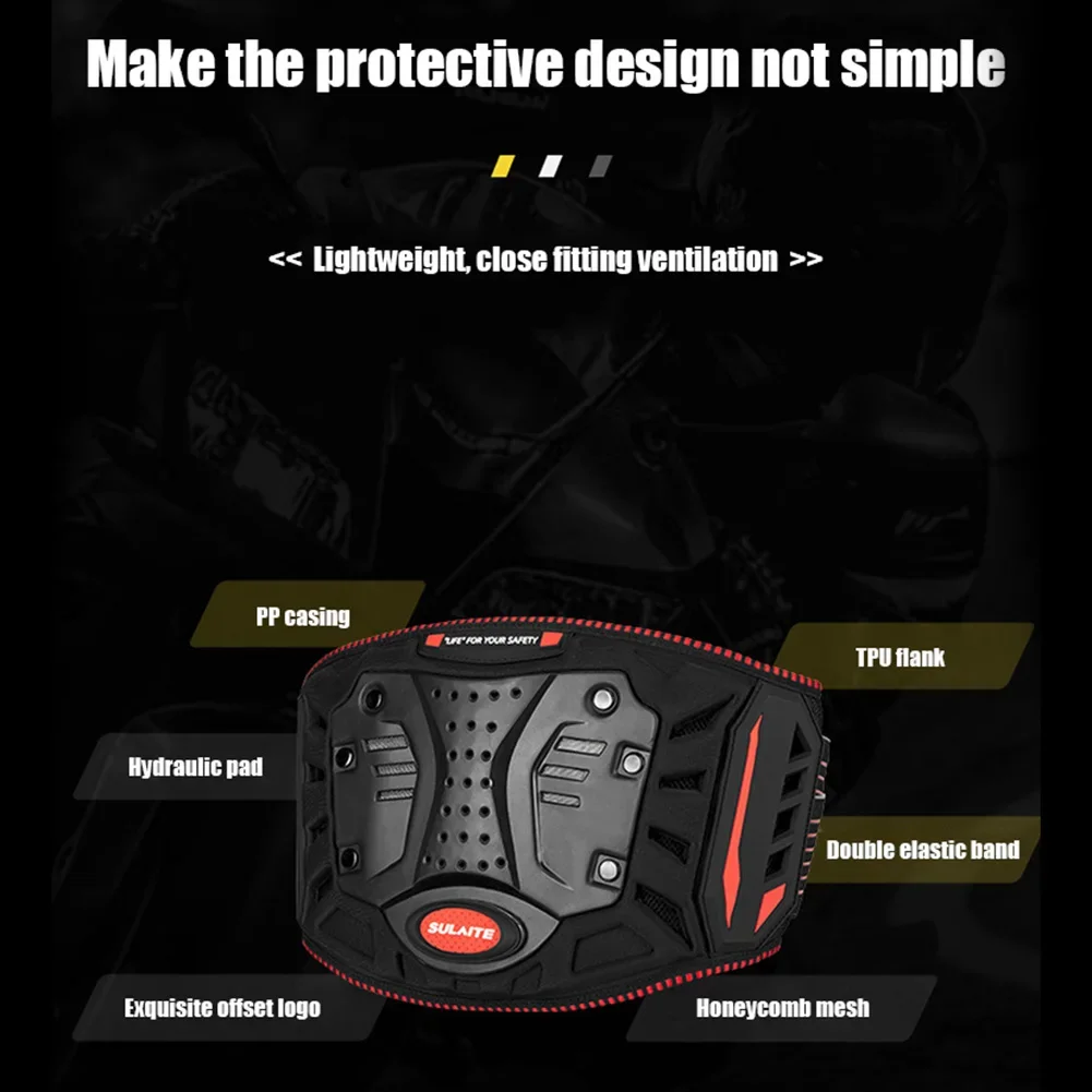 Adjustable Motorcycle Waist Protector Breathable Moto Motorbike Professional Motocross Guard Cycling Protection Protective Belt