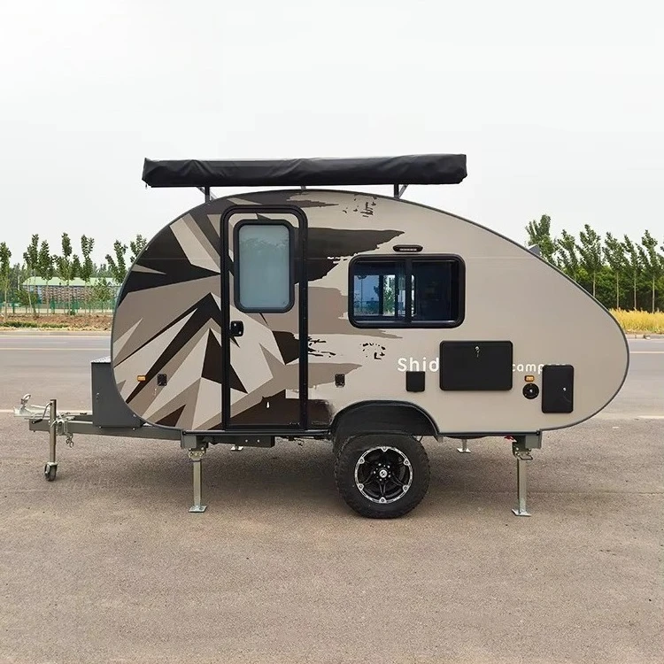 Aluminum Teardrop Camper Australian Overland Trailer Customized Factory Mini Caravan Small Camper Hot Sale Durable Device