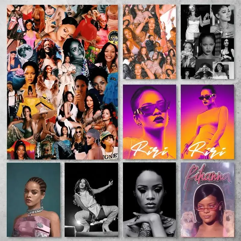 Singer actor R-Rihannas-sexy POSTER Poster Prints Wall Pictures Living Room Home Decoration Small