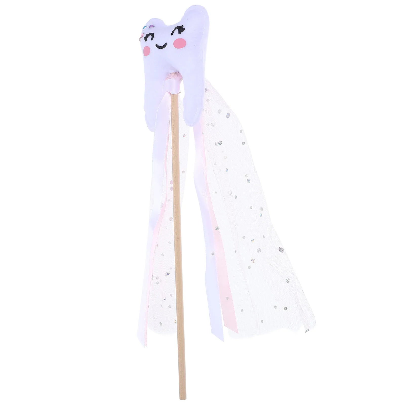 

Lovely Wand With Ribbon Novelty Angel Fairy Wands Kids Party Favors Stage Performance Prop Wedding Cosplay Stick Lightweight