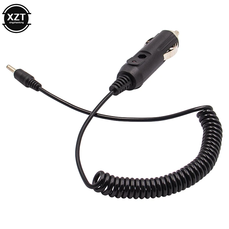 12V Car Charger Power Adapter Cable DC 3.5x1.35 Cigarette Lighter Dash Cam Electronic Dog Spring Curve 1.5M Car Accessories