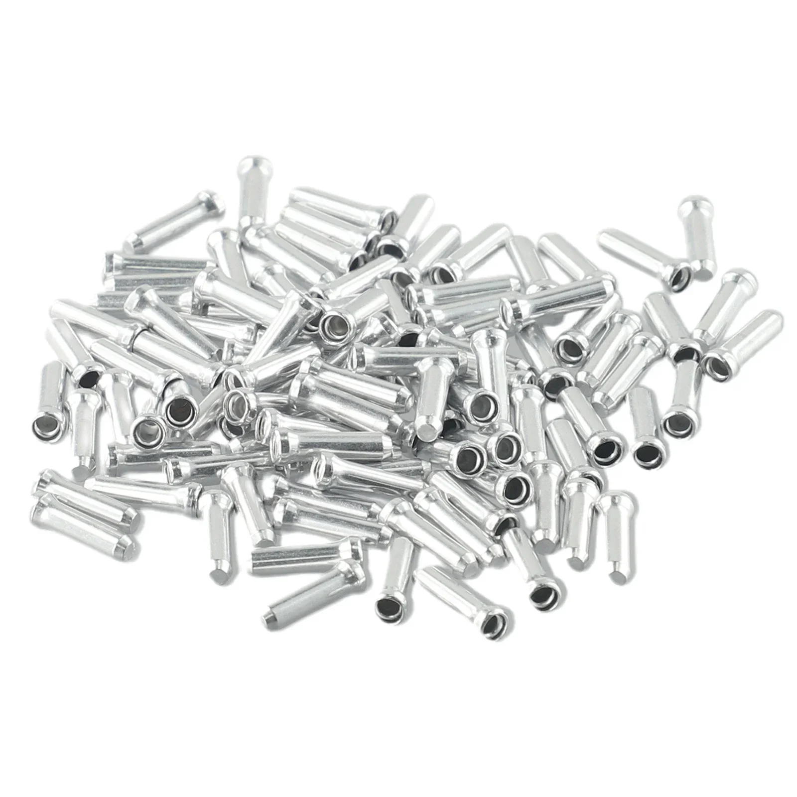 100PCS Bicycle Cable End Cap 12x2mm Aluminum Alloy Brake Shifter Inner Cable Tips Crimps Bike Derailleur Shift Wire Ferrules