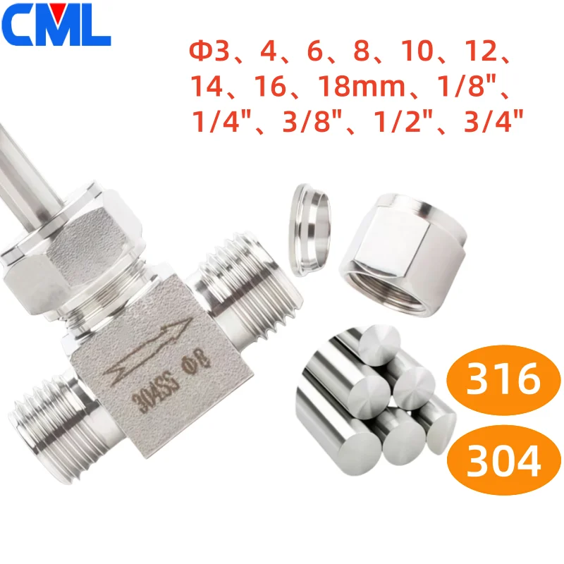 304 Stainless Steel Tube OD 4mm 6mm 8mm 10mm 12mm 14mm 1/8