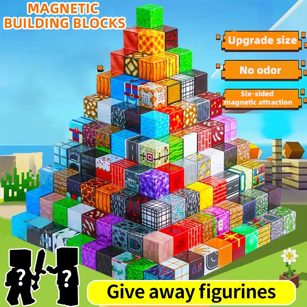 

Magnetic Building Blocks Full Set, Children's DIY Assembly Toy, Building Table, Game, Perfect Birthday Gift for June 1