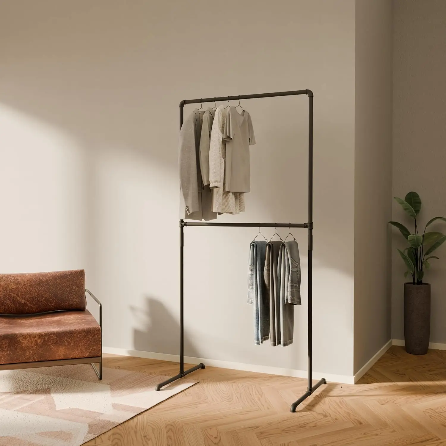 Black Metal Clothing Rack 39