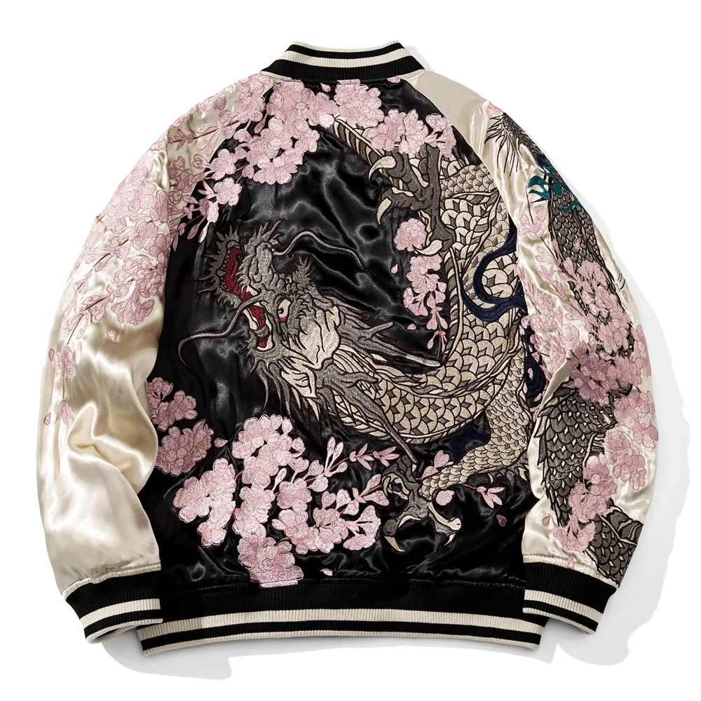 

Yokosuka Стиль Лоскутная Уличная Личность Тяжелая Вышивка Круглый Вырез С Длинным Рукавом Модная Свободная Повседневная Мужская Куртка Осень Новая