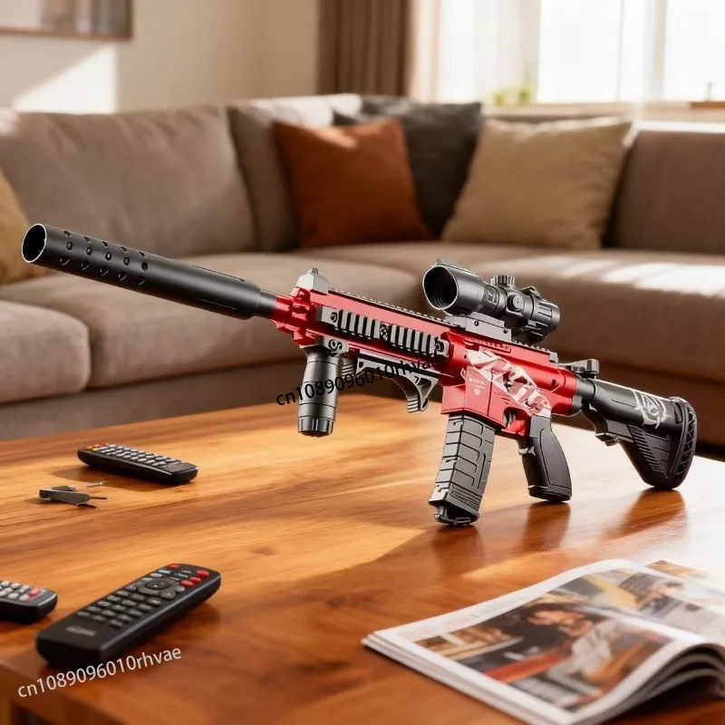 子供用ソフト弾M416ソフト弾銃、サブマシンガンモデル、男の子のおもちゃ銃、アクションローディングアサルトライフル