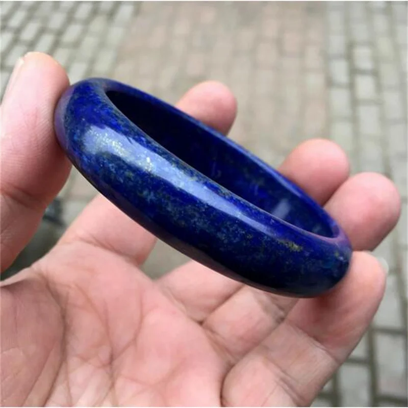 Natürliche Lapis Lazuli Edelstein Kristall Armreif Armband 60MM