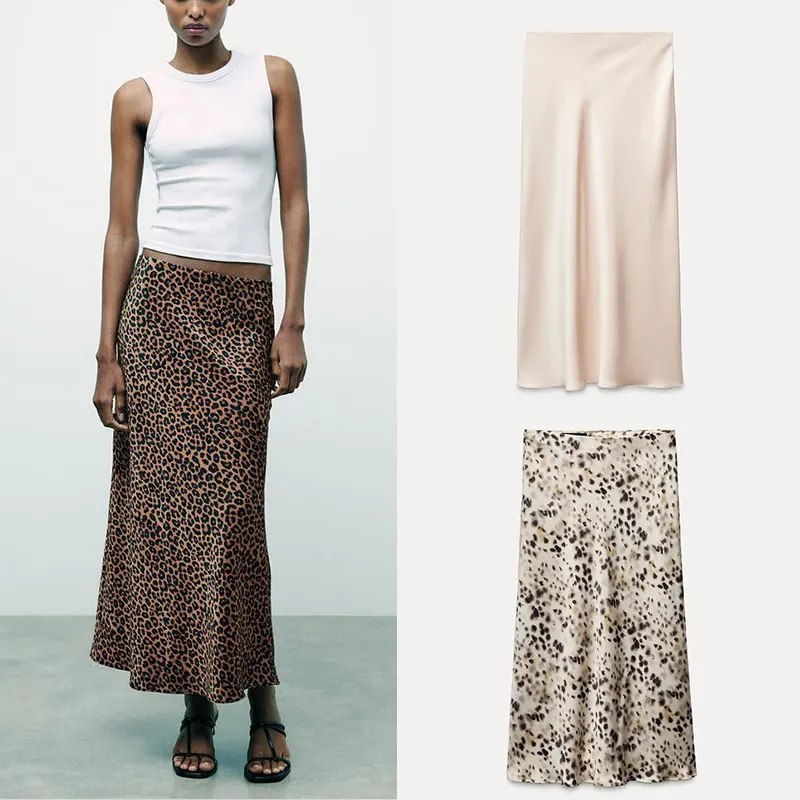 

Юбка миди А-силуэта с высокой талией женская, весна 2026, новый стиль, для офиса и повседневной носки, стандартный крой