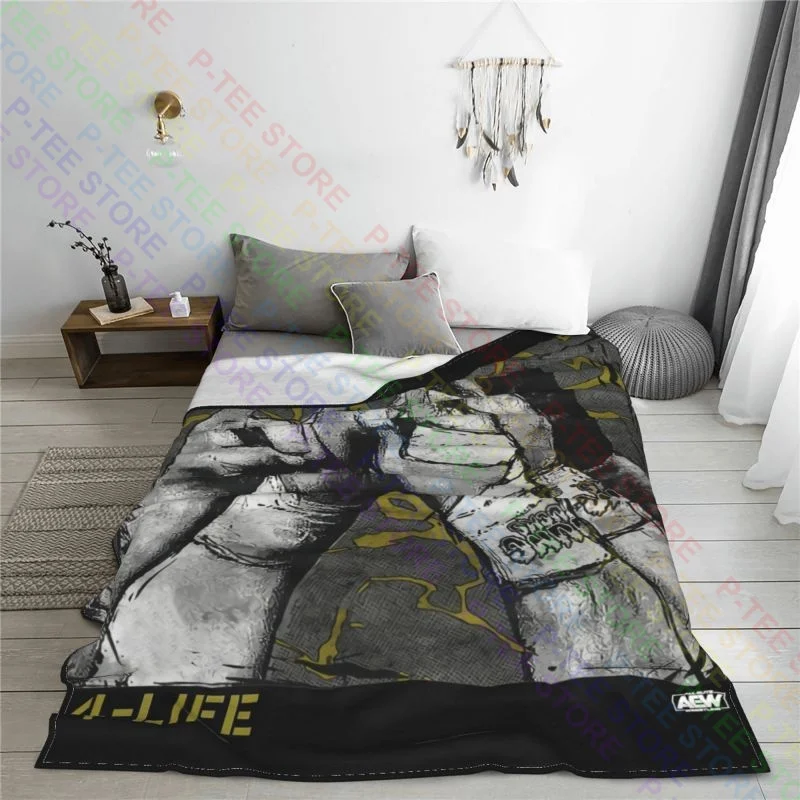 Aew - All Elite Wrestling The Elite 4 Life Blanket Thick Thicken Four Seasons Sofa Dedicated Decorative Sofa