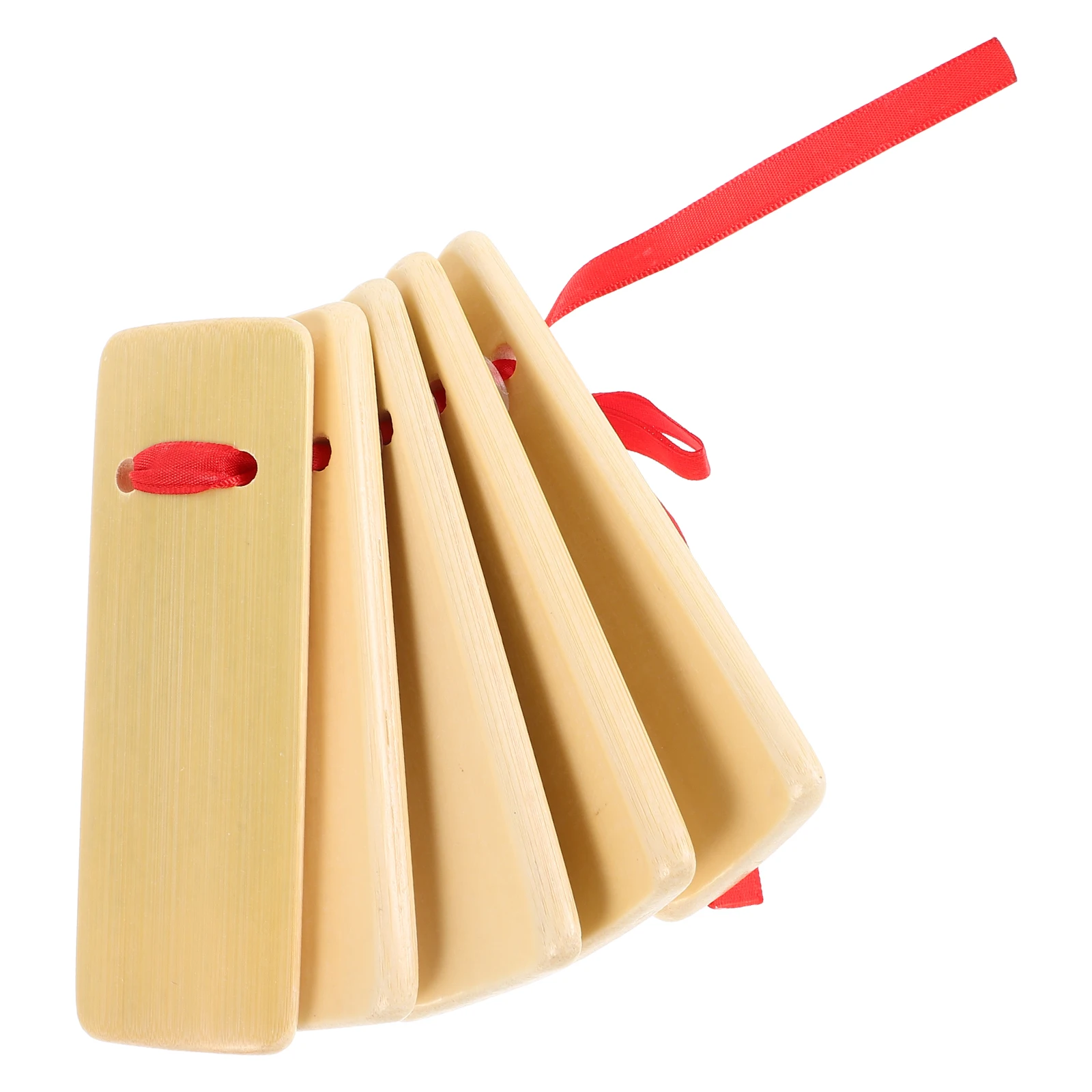 

5 Pcs Bamboo Board Castanet Chinese Instruments Allegros Kuaiban Clappers Castanets Band Musical