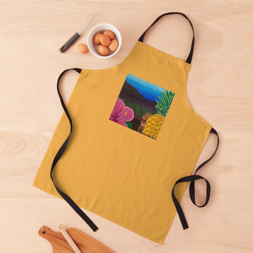 

Mongooses Pineapple Patch Apron Ladies Household Items Kitchen Apron