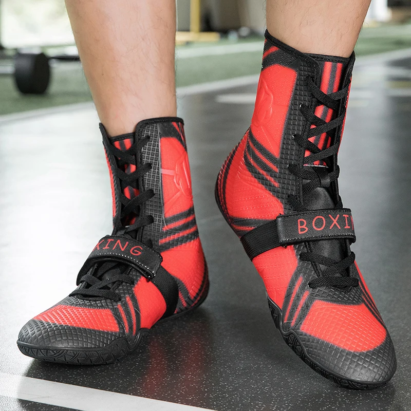 

Мужская и женская носимая боевая обувь, дизайнерские кроссовки для пар, профессиональные борцовские ботинки унисекс, роскошные брендовые боксерские туфли