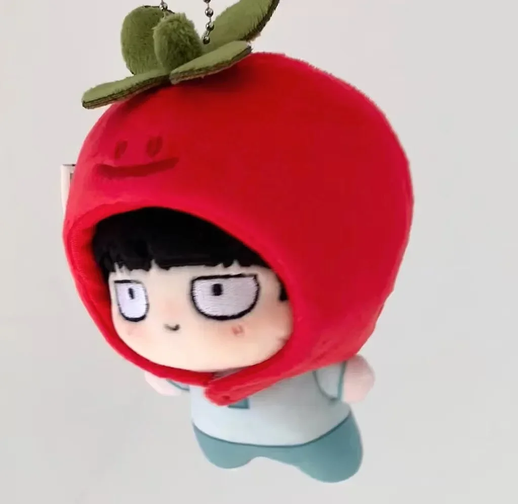 10 cm gefüllte Mob Psycho100 Kageyama Shigeo Reigen Arataka Big Head Baumwollpuppe Dress Up Plüschtier für Rucksack Ornament Schlüsselanhänger