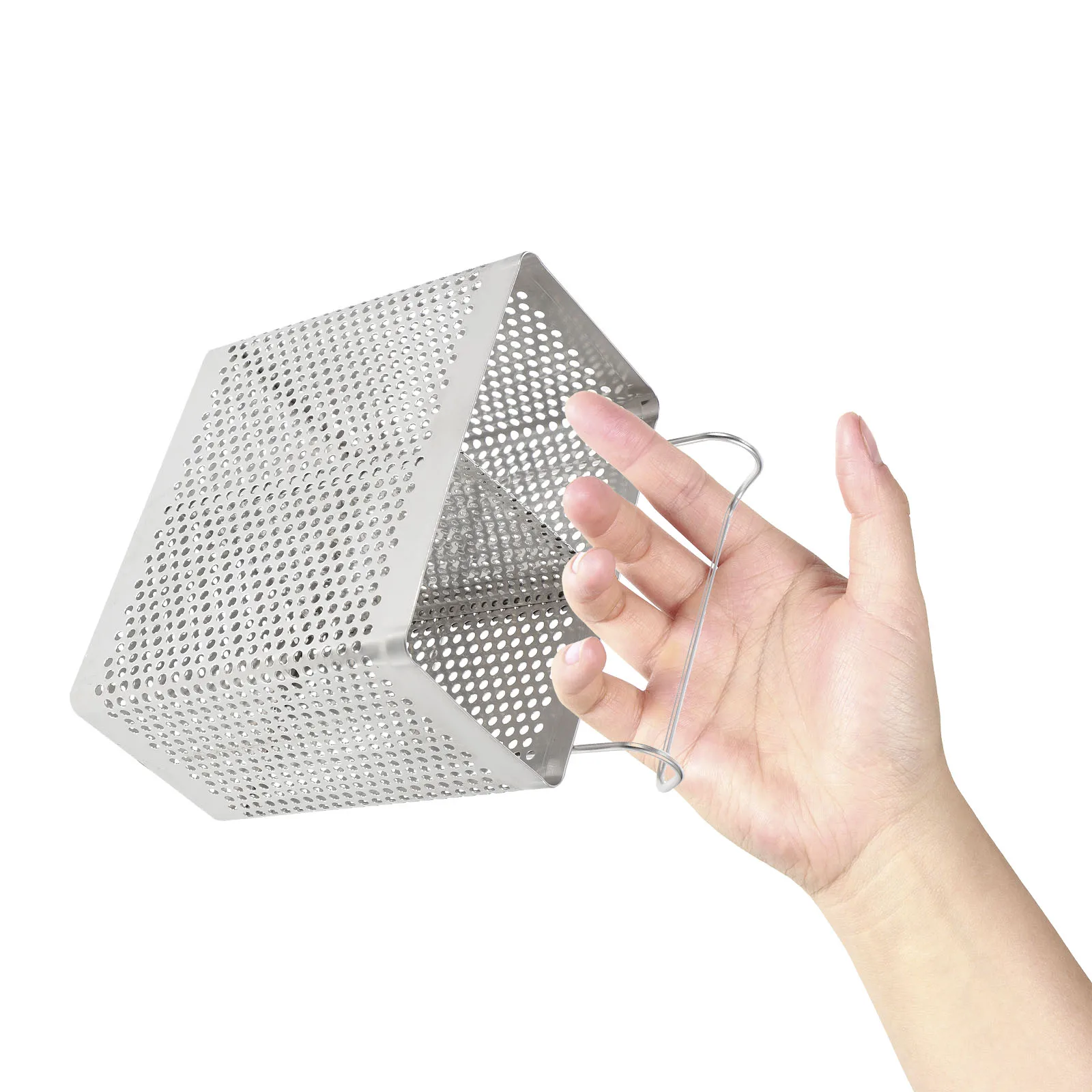 

Stainless Steel Hanging Chopstick Holder Double Compartment Kitchen Utensil Organizer Drain For Spoons Forks Knives