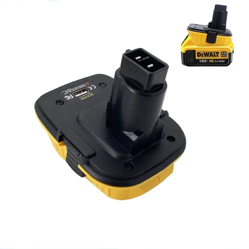 

New DCA1820 20V Battery Adapter Tools for Dewalt 18V Convert for Dewalt 20V Lithium Battery for DC9096 DE9098 DE9096 with USB