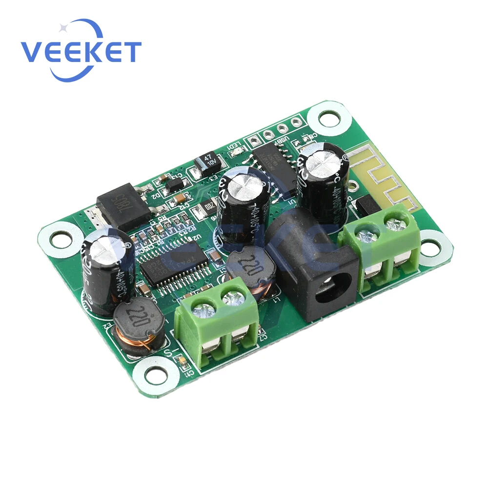 DC 9-25V TPA3110 Bluetooth 5.4 Amplifier Board 30W Channel Digital Stereo Audio Power Amplifier Module Supports Tws Dual Stereo