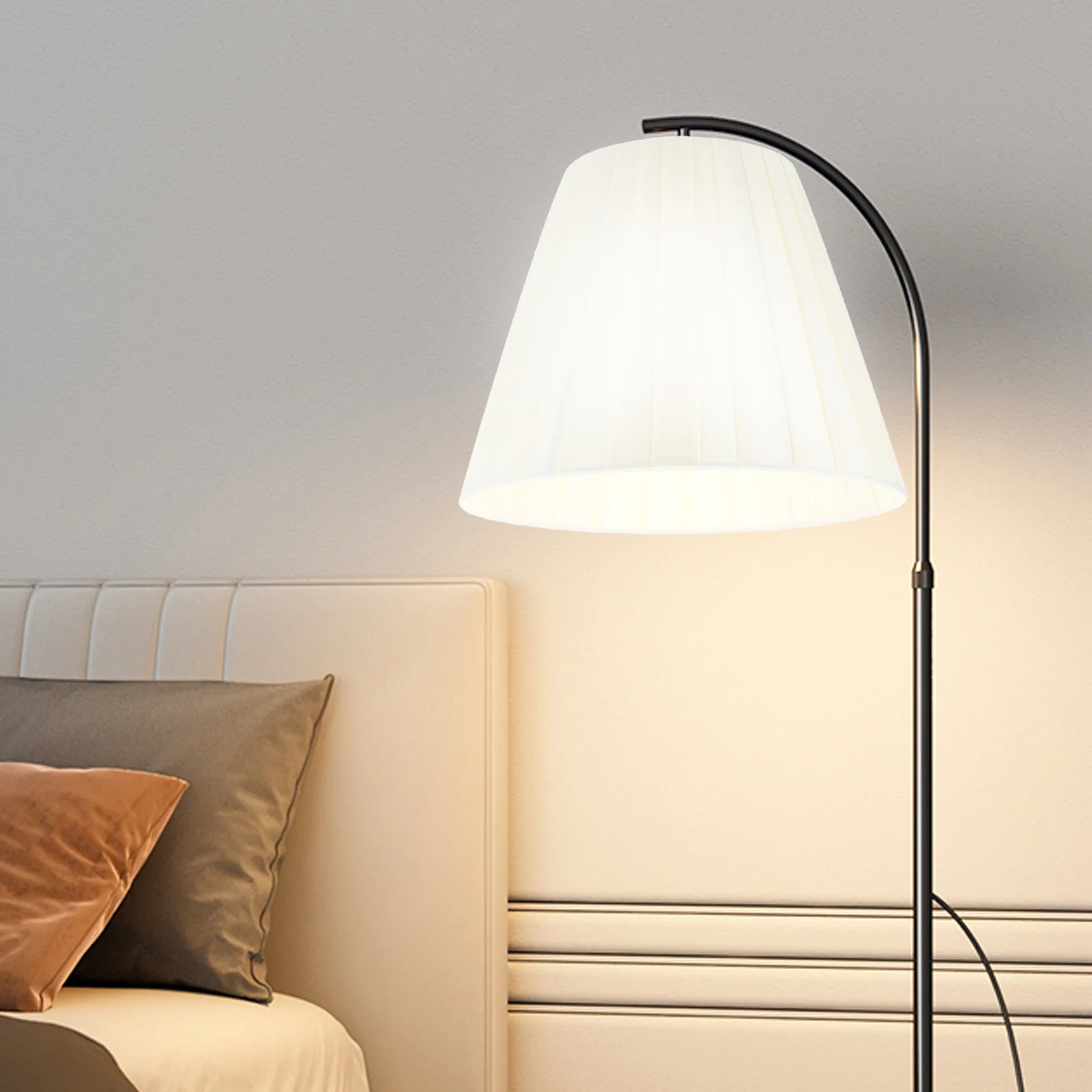 

Cloth Lamp Shade Modern Lightweight For Bedroom Hotel Home Study Living Room Table Desk Floor Lamp Cover Bedside Linen