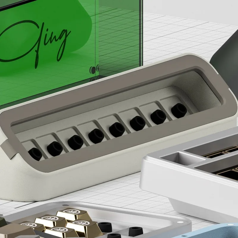 Cain9 Personalized Keycap Storage Cabin Dustproof Magnetic Absorption Box Customization 3D Printing Keyboard Keycaps Accessories