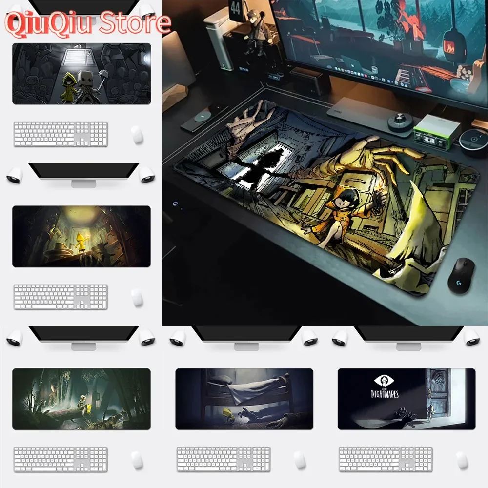 لعبة الرعب الكوابيس الصغيرة ماوس الوسادة الطباعة ألعاب الكمبيوتر قفل حافة عدم الانزلاق ماوس الوسادة XXL90x40 سنتيمتر لوحة المفاتيح الكمبيوتر وسادة مكتب
